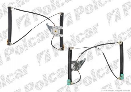 Склопідйомник електричний без електромотора - (8L3837461) Polcar 1323PSG1