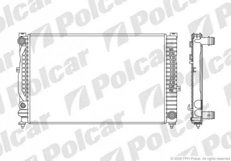 Радиатор охлаждения Polcar 1324085