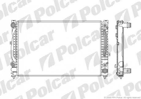 Радиатор охлаждения Polcar 1324086