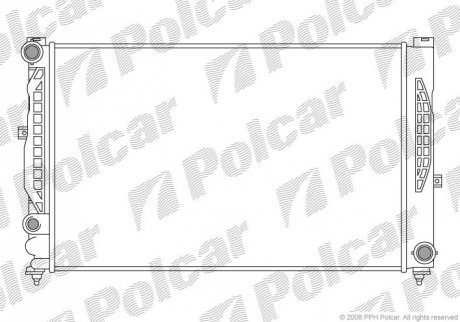 Радиатор охлаждения - (8D0121251N, 4B0121251K) Polcar 132408A5 (фото 1)