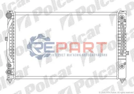 Радіатор охолодження Polcar 132408A8 Купити в Україні