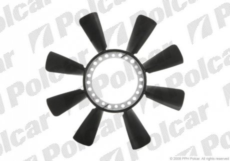 Вентилятор радиатора 8 лопастей Audi A6 96-05 - (078121301E) Polcar 132423F2