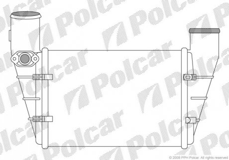 Радиатор воздуха (Интеркулер) - (058145805B) Polcar 1325J87X