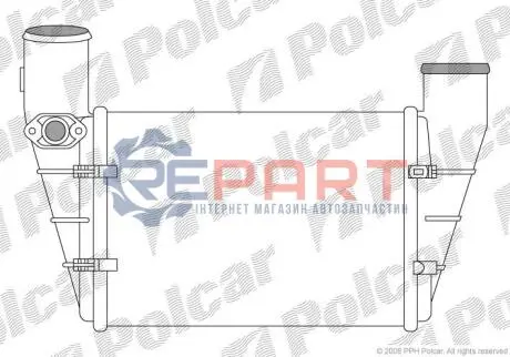 Радіатори повітря (Інтеркулери) Polcar 1325J87X Купити в Україні