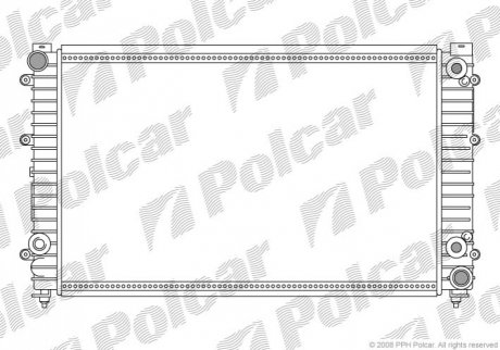 Радіатор охолодження Polcar 132808-3