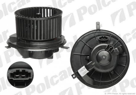 Вентилятор кабины - 1331NU-2 (1K2819015C, 1K2819015) Polcar 1331NU2 (фото 1)