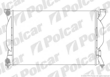 Радіатор охолодження Polcar 1334083 (фото 1)