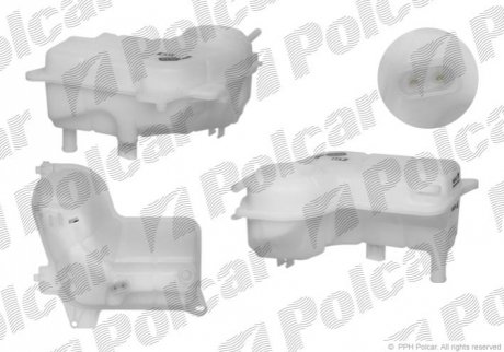 Бачок компенсаційний Audi A4 2.5/2.7TDI 11.00-03.09 Polcar 1334ZB2 (фото 1)
