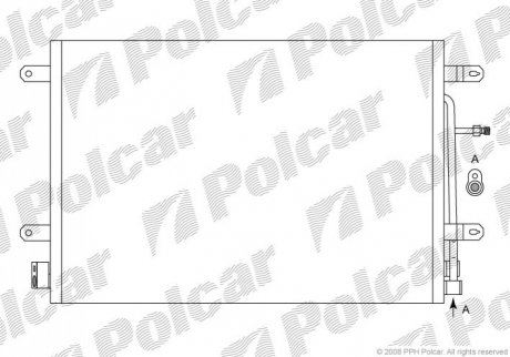 Радиаторы кондиционера Polcar 1335K8C1 (фото 1)