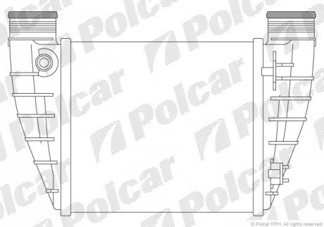 Радіатор повітря (Інтеркулер) Polcar 1336J83X