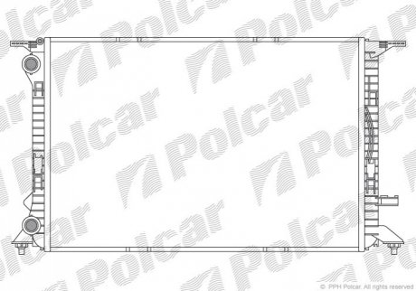 Радиатор охлаждения - (8K0121251L) Polcar 1337084X