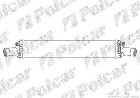 Радіатор повітря (Інтеркулер) Polcar 1337J82