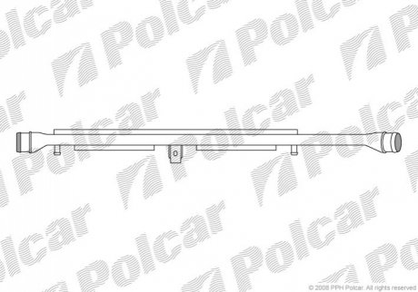 Радиатор воздуха (Интеркулер) - (4F0145731E) Polcar 1338J83X