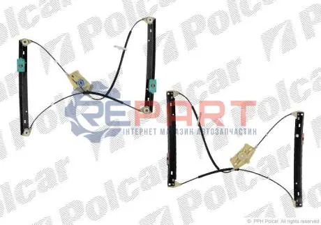 Склопідйомник електричний без електромотора Polcar 1338PSG2 Купити в Україні