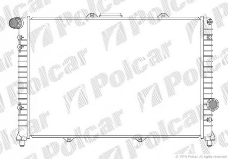 Радіатор охолодження Polcar 1409081