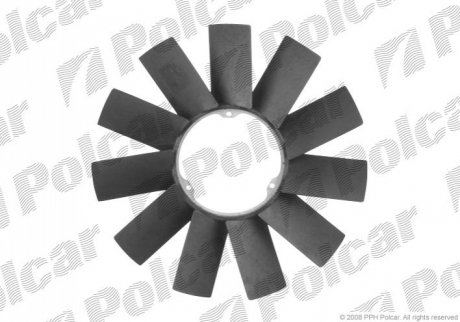 Ветилятор радиатора BMW E36/46/E34/E39/E32/E38 2.0, 2.3, 2.5 - (1712058, 11521712058) Polcar 200023F2 (фото 1)