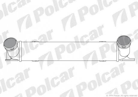 Радиатор воздуха (Интеркулер) - 2001J8-1 (7524916, 17517524916) Polcar 2001J81