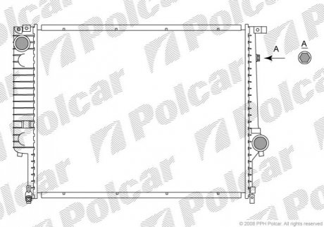 Радиатор охлаждения - 200508-7 (2241912, 1723971, 1719260) Polcar 2005087