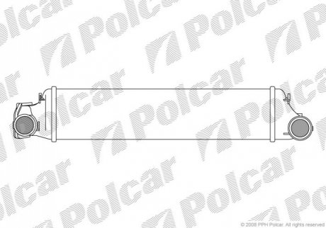 Интеркуллер BMW 3(E46) 2.0/3.0D 98- Polcar 2008J8-1