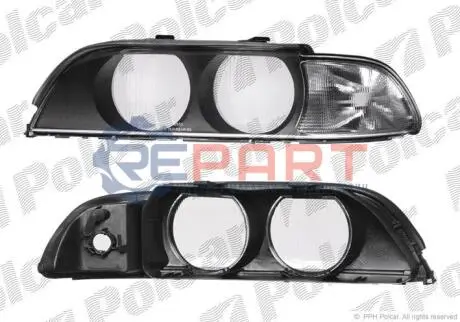 Скло фари Polcar 2016124E Купити в Україні