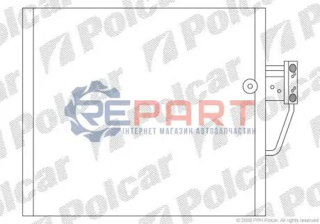 Фото Радіатор кондиціонера Polcar (2016K8C2) зображення 1