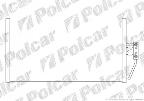 Радиатор кондиционера - (8375513, 64538375513) Polcar 2016K8C3