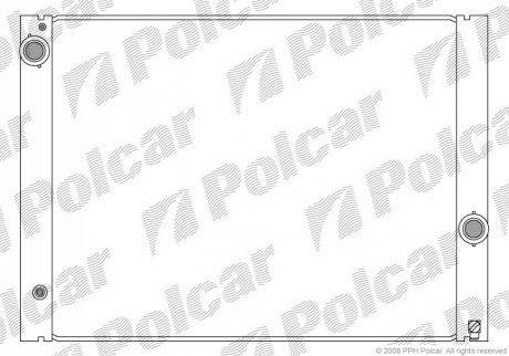 Радиатор охлаждения - (7507972, 17117507972) Polcar 2017081X (фото 1)