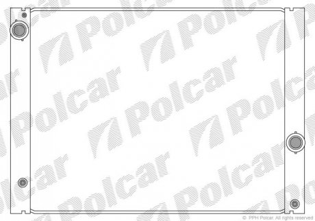 Радиатор охлаждения - (755366, 7534914) Polcar 2017085X