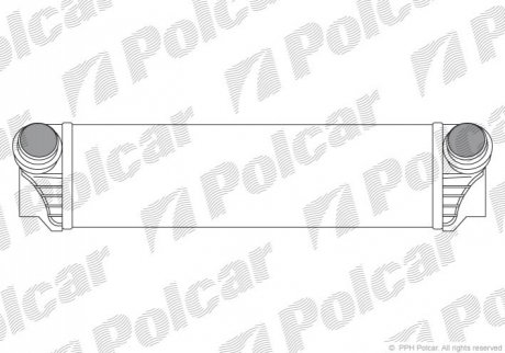 Радиатор воздуха (Интеркулер) - (7805629, 17517805629) Polcar 2019J81X