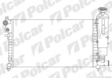 Радиаторы охлаждения Polcar 230608A2 (фото 1)