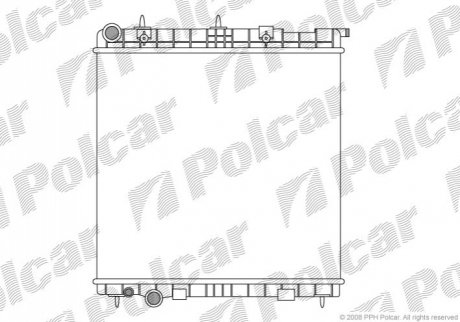 Радіатор охолодження Polcar 231508-4 (фото 1)