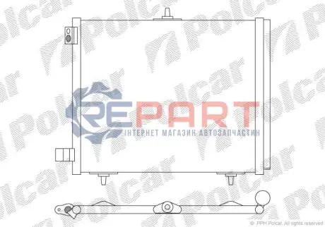 Фото Радіатор кондиціонера Polcar (2316K8C2) зображення 1