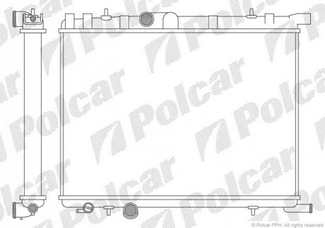Радіатор охолодження Polcar 232808A2