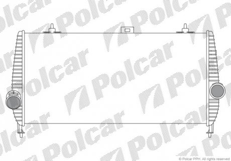 Радіатори повітря (Інтеркулери) Polcar 2333J8-2