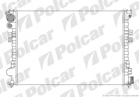 Радіатор охолодження Polcar 2380082