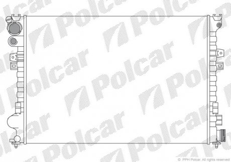 Радиатор - (14744010, 1301Z1, 1301Z0) Polcar 238008A2