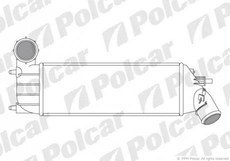 Радіатор повітря (Інтеркулер) Polcar 2381J8-1