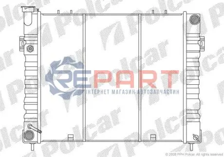 Радиатор охлаждения Polcar 2405083