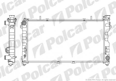 Радіатор охолодження Polcar 2420082K (фото 1)