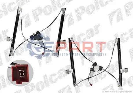 Склопідйомник електричний Polcar 2421PSE1 Купити в Україні