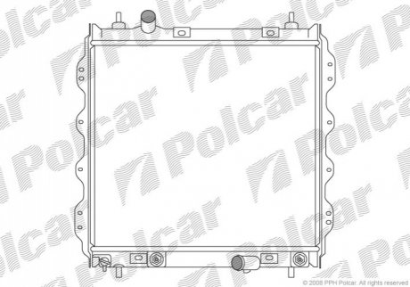 Радіатор системи охолодження Polcar 245008-1 (фото 1)