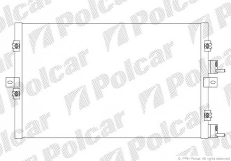 Радиаторы кондиционера Polcar 2450K8C3