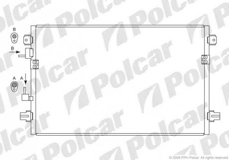 Радіатори кондиціонера Polcar 2460K8C1