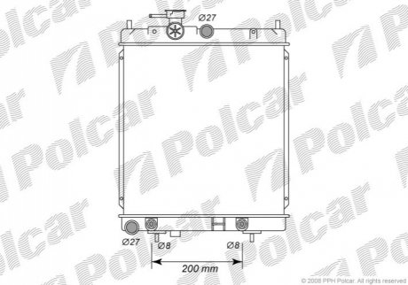 Радіатор охолодження Polcar 270508-3 (фото 1)