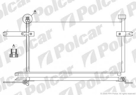 Радиаторы кондиционера Polcar 2705K8C2S