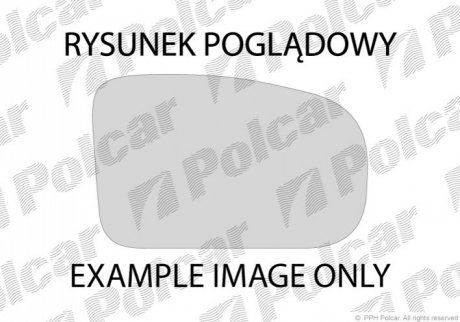 Скло дзеркала зовнішнього ліве Polcar 272954E (фото 1)
