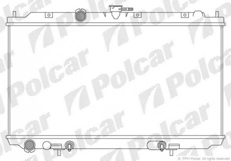 Радиатор охлаждения - 273408-2 (21460BM700, 21460AV700) Polcar 2734082 (фото 1)