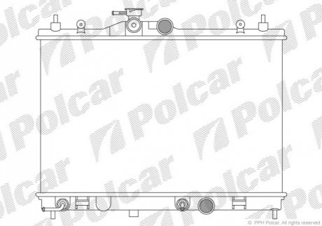 Радіатор охолодження - 275808-1 (21460ED000) Polcar 2758081