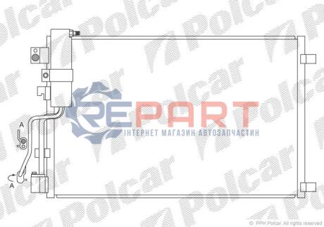 Радіатори кондиціонера Polcar 2759K82K (фото 1)