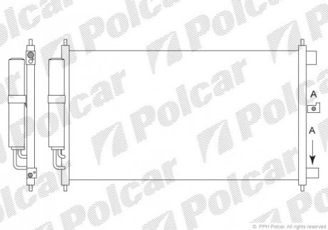 Радіатори кондиціонера Polcar 2787K81K